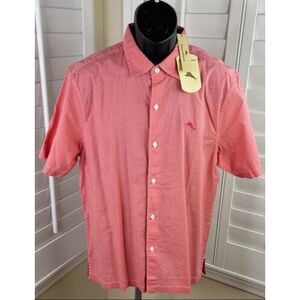 Tommy Bahama Candy Rose SS Linen Casual Shirt TB324041Tx, Men's Medium - NWT $99